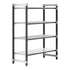 Cambro Camshelving Elements 4-Shelf Vented/Solid Starter Shelving Unit – Speckled Gray