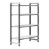 Cambro Camshelving Elements 4-Shelf Vented/Solid Starter Shelving Unit – Speckled Gray