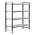 Cambro Camshelving Elements 4-Shelf Vented Starter Shelving Unit – Speckled Gray
