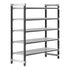 Cambro Camshelving Elements 5-Shelf Vented Starter Shelving Unit – Speckled Gray