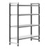Cambro Camshelving Elements 4-Shelf Vented/Solid Starter Shelving Unit – Speckled Gray