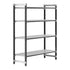 Cambro Camshelving Elements 4-Shelf Vented Starter Shelving Unit – Speckled Gray
