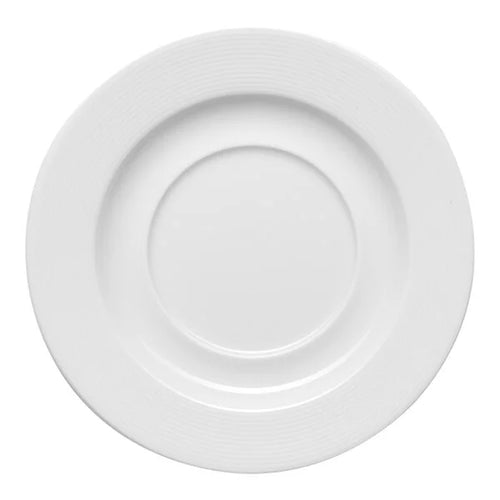 Ariane Orba 6 2/3"  Round Embossed Wide Rim Porcelain Soup Bowl Saucer ( Case Of 12 )