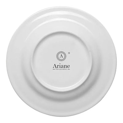 Ariane Orba 6 2/3"  Round Embossed Wide Rim Porcelain Soup Bowl Saucer ( Case Of 12 )