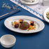 Ariane Orba Oval Embossed Wide Rim Porcelain Platter ( Case Of 12 )