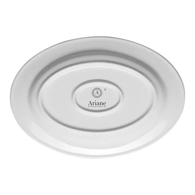 Ariane Orba Oval Embossed Wide Rim Porcelain Platter ( Case Of 12 )
