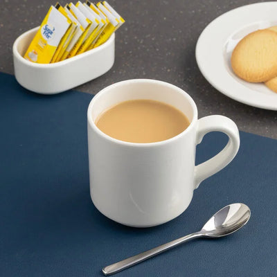 Ariane Orba 10 1/7 Oz Round Stackable Embossed Porcelain Mug ( Case Of 6 )