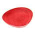 Ariane Twister Red 11 3/7" Triangular Coupe Porcelain Plate ( Case Of 6 )
