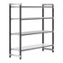 Cambro Camshelving Elements 4-Shelf Vented/Solid Starter Shelving Unit – Speckled Gray