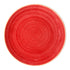 Ariane Twister Red Round Rimless Coupe Porcelain Plate ( Case Of 6 )