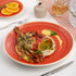 Ariane Twister Red Round Rimless Coupe Porcelain Plate ( Case Of 6 )