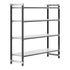 Cambro Camshelving Elements 4-Shelf Solid Starter Shelving Unit – Speckled Gray