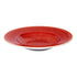 Ariane Twister Red 10 1/4" Round Wide Rim Porcelain Deep Plate ( Case Of 6 )