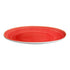 Ariane Twister Red 11 3/7" Red Oval Wide Rim Porcelain Bowl ( Case Of 6 )