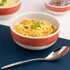 Ariane Twister Red 5 1/2" Red and White Two-Tone Round Porcelain Bowl ( Case Of 8 )