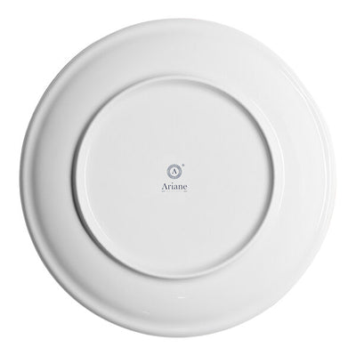 Ariane Twister Mokka 8 1/4" Round Rimless Coupe Porcelain Plate ( Case Of 12 )