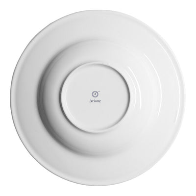 Ariane Twister Mokka 10 1/4" Round Wide Rim Porcelain Deep Plate ( Case Of 6 )