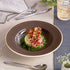 Ariane Twister Mokka 10 1/4" Round Wide Rim Porcelain Deep Plate ( Case Of 6 )