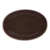 Ariane Twister 10 1/4" Mokka Oval Coupe Porcelain Plate ( Case Of 12 )