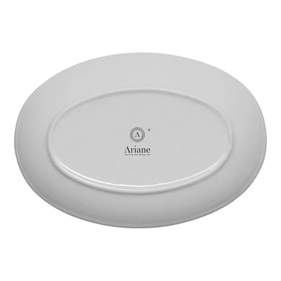 Ariane Twister 10 1/4" Mokka Oval Coupe Porcelain Plate ( Case Of 12 )