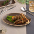 Ariane Twister 10 1/4" Mokka Oval Coupe Porcelain Plate ( Case Of 12 )