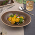 Ariane Twister 11 3/7" Mokka Oval Wide Rim Porcelain Bowl ( Case Of 6 )