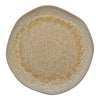 Ariane Mohenjodaro Irregular Round Porcelain Flat Plate ( Case Of 6 )
