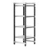 Cambro Camshelving Elements 4-Shelf Vented Starter Shelving Unit – Speckled Gray