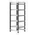 Cambro Camshelving Elements 5-Shelf Vented Starter Shelving Unit – Speckled Gray