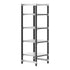 Cambro Camshelving Elements 4-Shelf Vented/Solid Starter Shelving Unit – Speckled Gray
