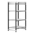 Cambro Camshelving Elements 4-Shelf Vented Starter Shelving Unit – Speckled Gray