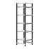 Cambro Camshelving Elements 5-Shelf Vented/Solid Starter Shelving Unit – Speckled Gray