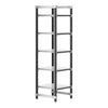 Cambro Camshelving Elements 5-Shelf Solid Starter Shelving Unit – Speckled Gray