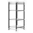 Cambro Camshelving Elements 4-Shelf Vented/Solid Starter Shelving Unit – Speckled Gray