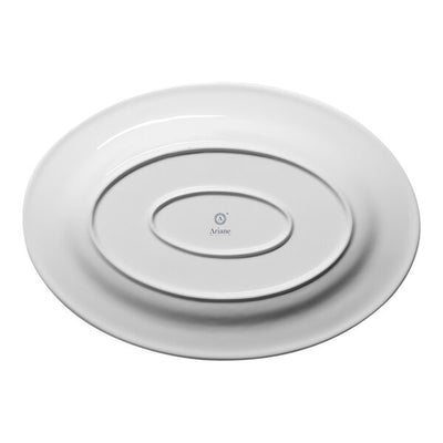 Ariane Orba Oval Embossed Wide Rim Porcelain Platter ( Case Of 6 )
