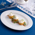 Ariane Orba Oval Embossed Wide Rim Porcelain Platter ( Case Of 6 )