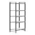 Cambro Camshelving Elements 5-Shelf Vented/Solid Starter Shelving Unit – Speckled Gray