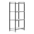 Cambro Camshelving Elements 4-Shelf Vented/Solid Starter Shelving Unit – Speckled Gray