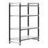 Cambro Camshelving Elements 4-Shelf Solid Starter Shelving Unit – Speckled Gray