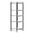 Cambro Camshelving Elements 5-Shelf Vented/Solid Starter Shelving Unit – Speckled Gray