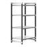 Cambro Camshelving Elements 4-Shelf Vented/Solid Starter Shelving Unit – Speckled Gray