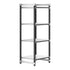 Cambro Camshelving Elements 4-Shelf Vented/Solid Starter Shelving Unit – Speckled Gray