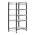 Cambro Camshelving Elements 5-Shelf Vented Starter Shelving Unit – Speckled Gray
