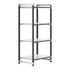 Cambro Camshelving Elements 4-Shelf Solid Starter Shelving Unit – Speckled Gray