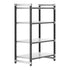 Cambro Camshelving Elements 4-Shelf Solid Starter Shelving Unit – Speckled Gray