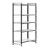 Cambro Camshelving Elements 5-Shelf Vented/Solid Starter Shelving Unit – Speckled Gray