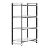 Cambro Camshelving Elements 4-Shelf Vented/Solid Starter Shelving Unit – Speckled Gray