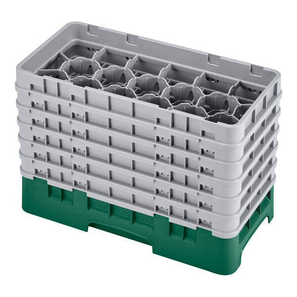Cambro Camrack 17 Compartment Half Size Glass Rack with 11 3/4 Inch Compartments ( Case of 2 )