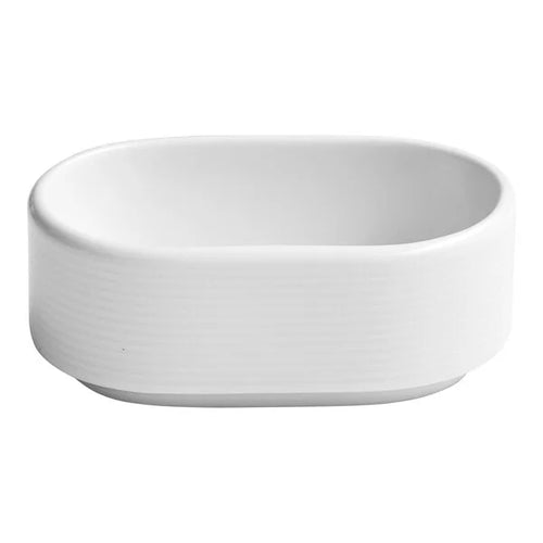 Ariane Eclipse Oval Embossed Porcelain Sugar Packet Holder ( Case Of 12 )
