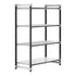 Cambro Camshelving Elements 4-Shelf Vented/Solid Starter Shelving Unit – Speckled Gray